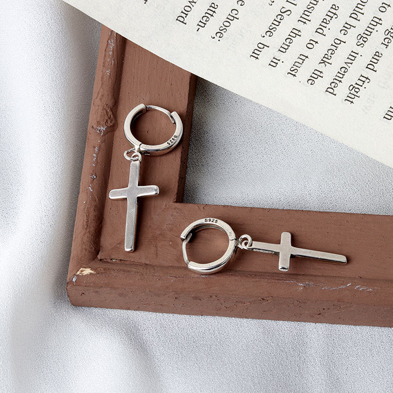 Damen & Herren & Stil Kreuz Temperament Persönlichkeit und Ohrringe