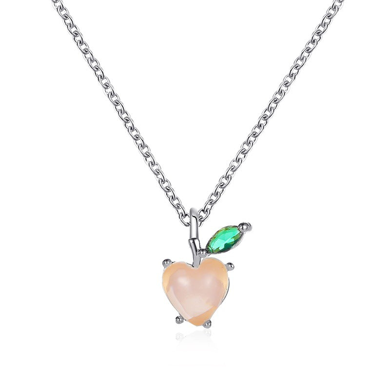 Fruit Grape Apple Pendant Clavicle Chain Necklaces