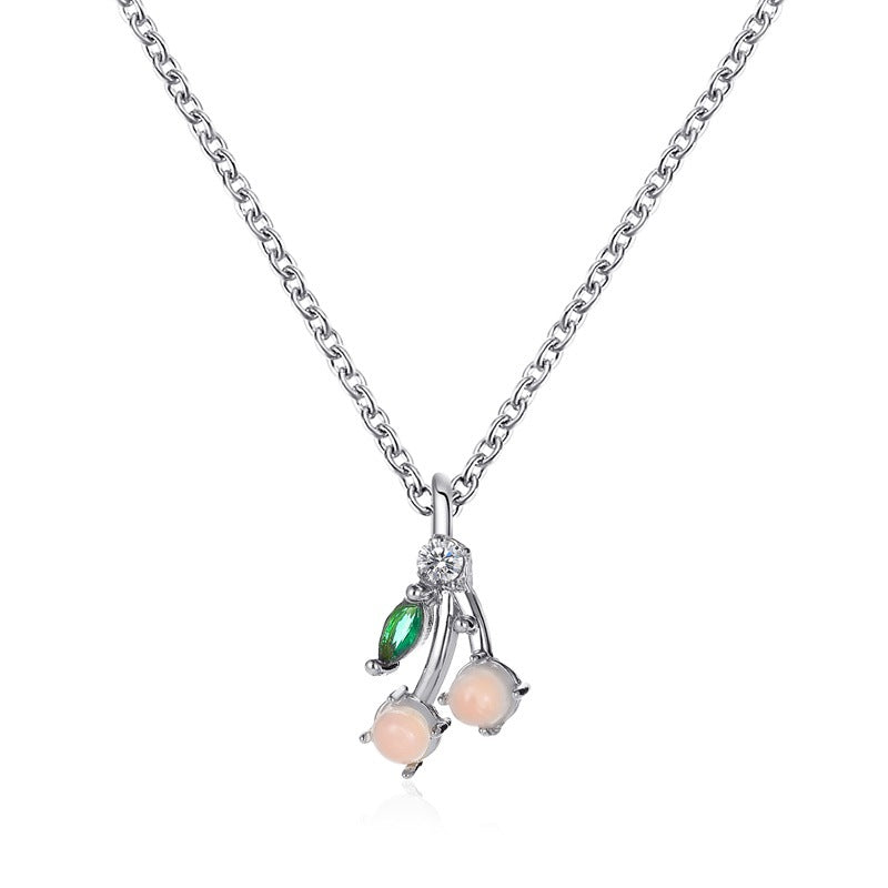 Fruit Grape Apple Pendant Clavicle Chain Necklaces