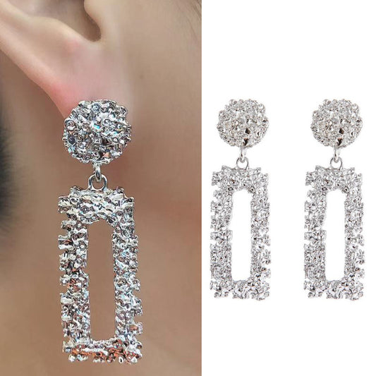 Women's Twist Face Rectangular Creative Supplier Earrings