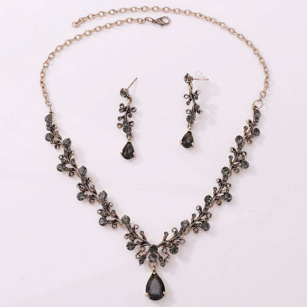 Colliers de couronne de mariage coréens en strass et Zircon, ornement de mariée