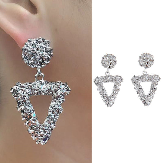 Triangle Creative Twist Surface Fashion Irregular Earrings