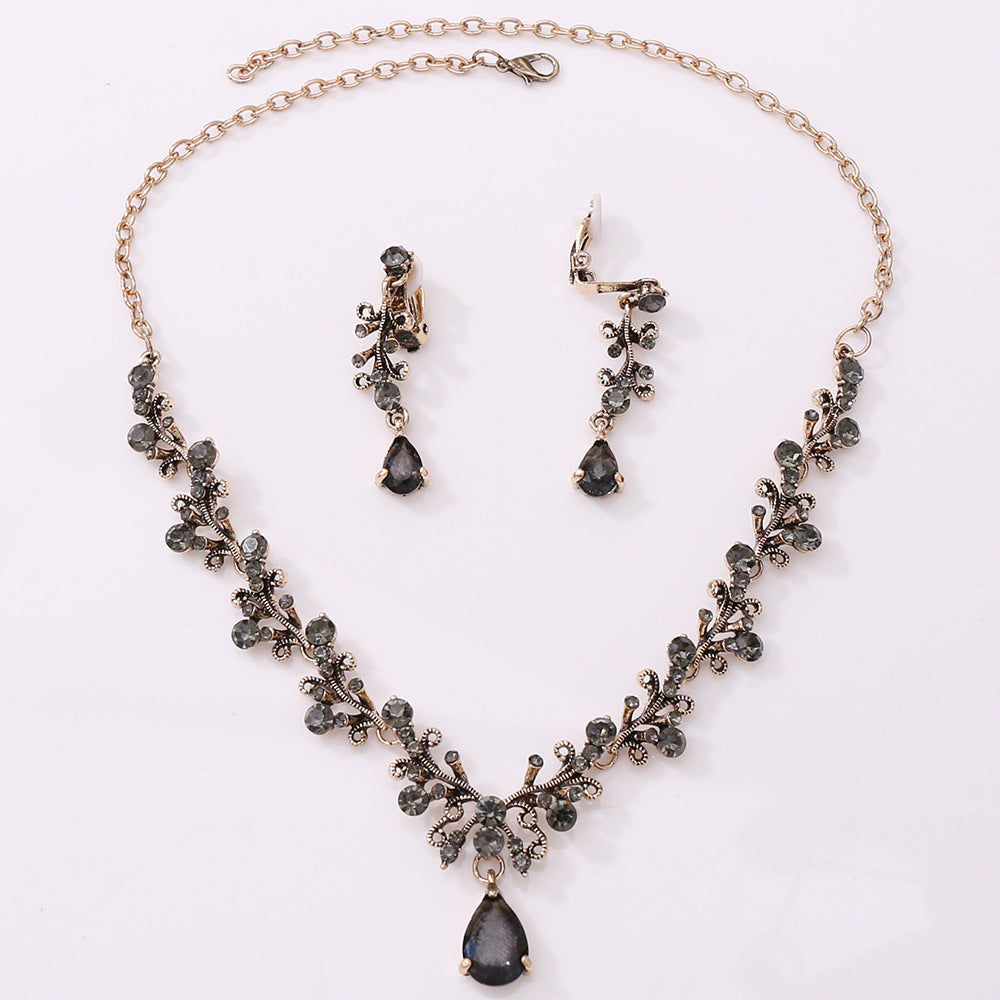 Colliers de couronne de mariage coréens en strass et Zircon, ornement de mariée
