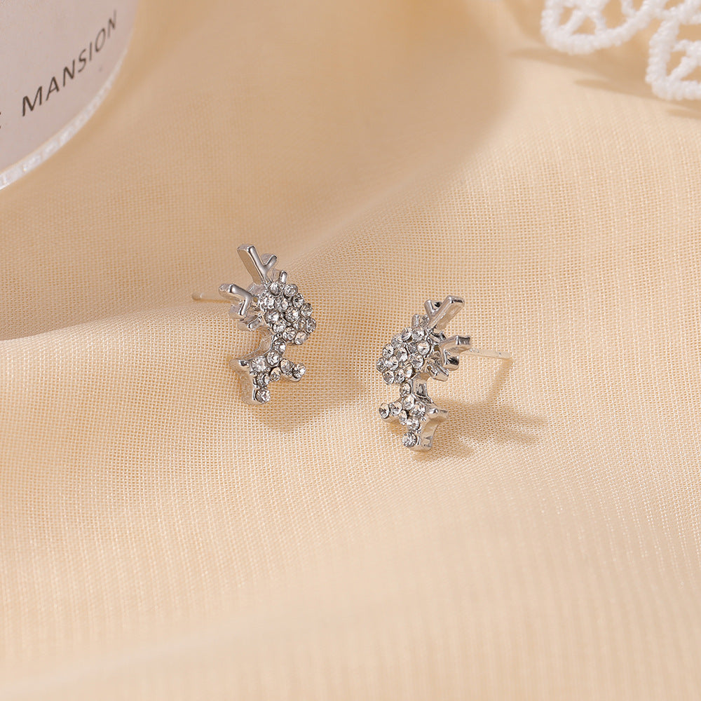 Women's Surface Simple Cute Deer Exquisite Small Animal Earrings