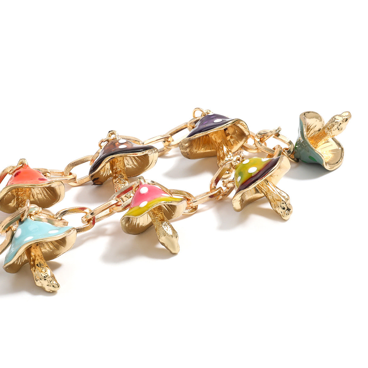 Colliers à pendentif en forme de champignon dégoulinant en alliage de style créatif