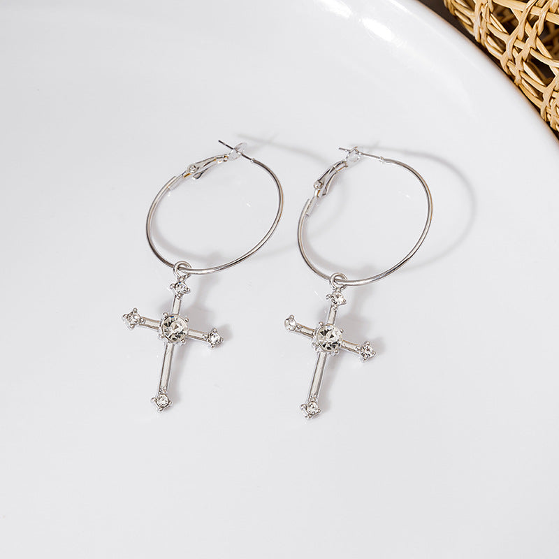 Gem Super Flash Ear Cold Style Exaggerated Rings