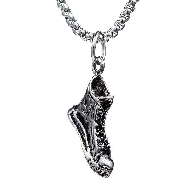 Colliers Hip Hop pour hommes en acier titane Spaceman chrysanthème ange garçon