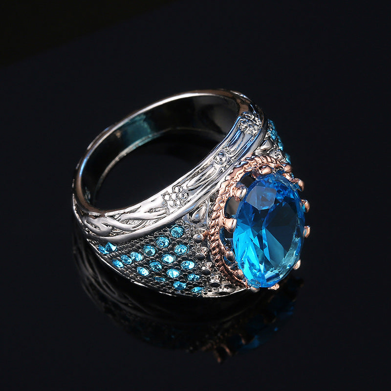 Accessories Retro Exaggerated Woven Female Creative Rings