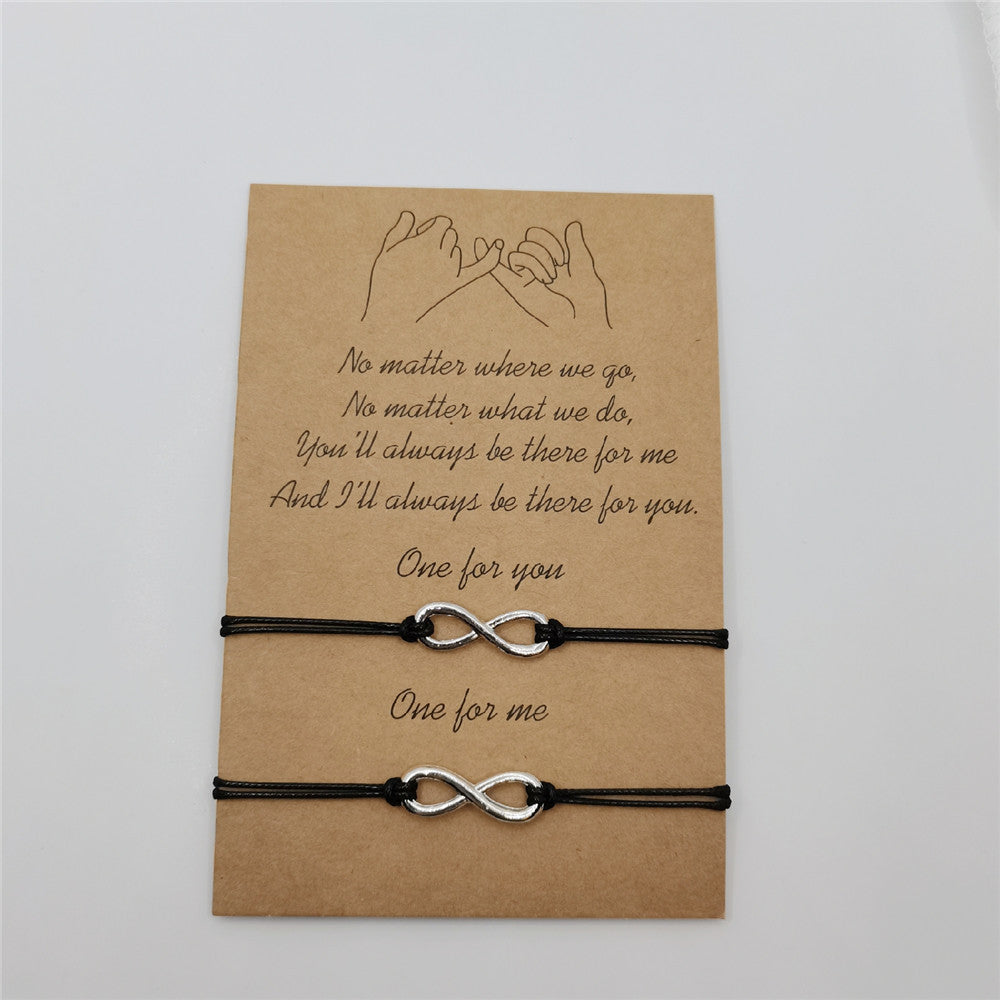 Einfache, handgewebte, verstellbare Armbänder aus Legierung