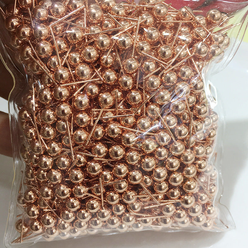 Gold-plated Color Retention Sier Needle Bean-shaped Earrings