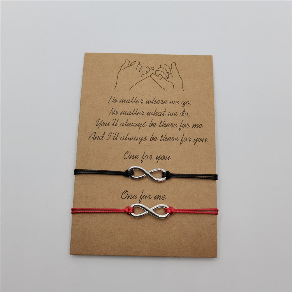 Einfache, handgewebte, verstellbare Armbänder aus Legierung