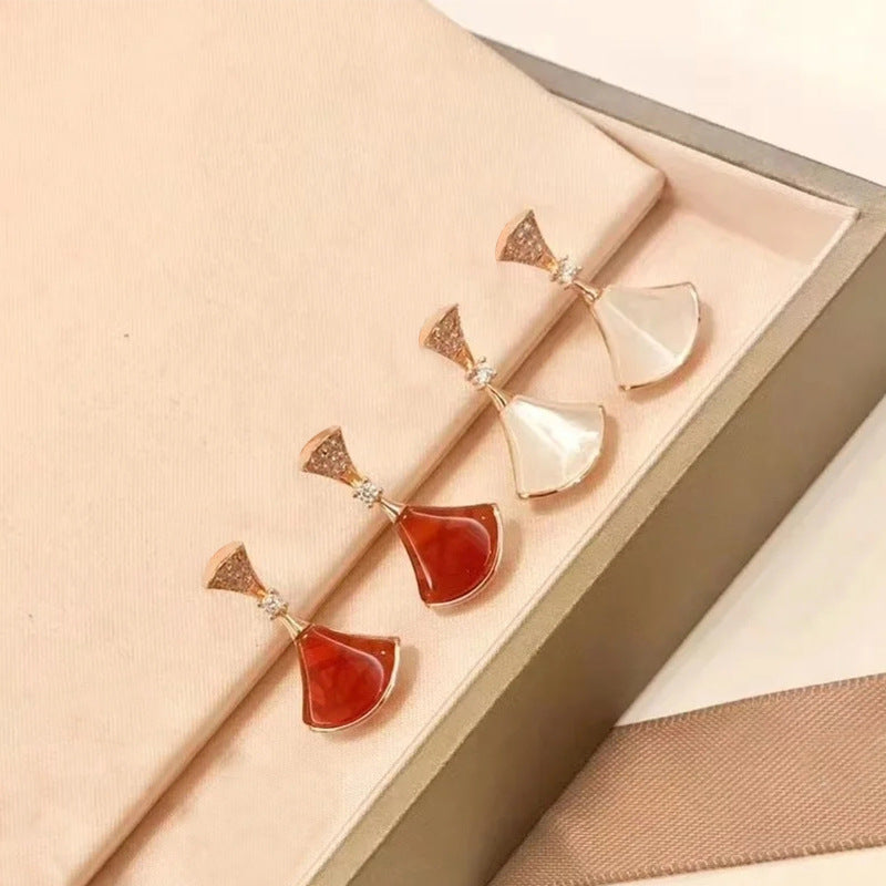 Women's Sterling Sier Korean Style Simple And Light Earrings