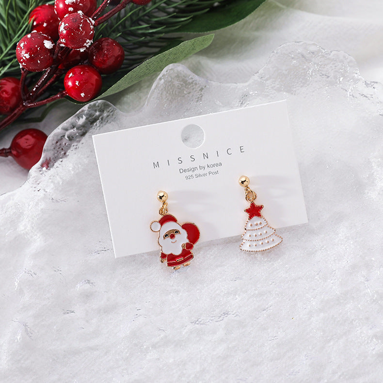 Christmas Small Gift Eardrops Socks Female Rings