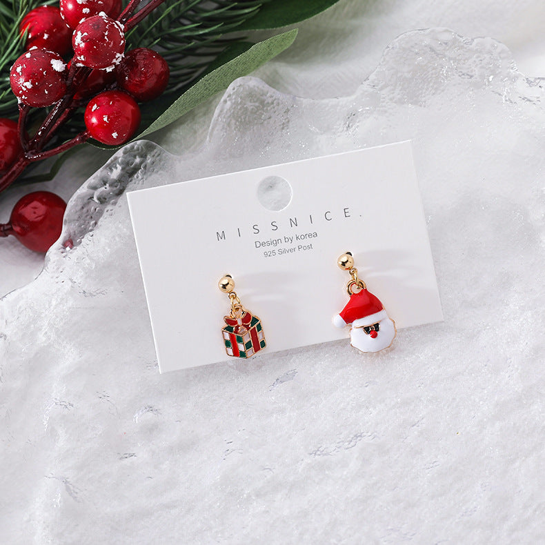 Christmas Small Gift Eardrops Socks Female Rings