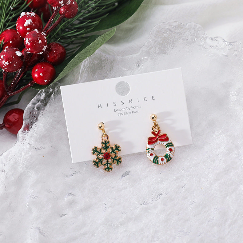 Christmas Small Gift Eardrops Socks Female Rings