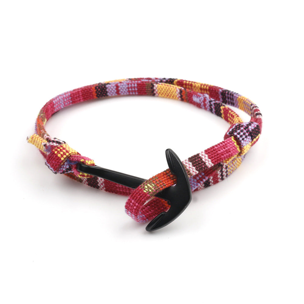 Damen & Herren & kreative Stoffseil-Ankerkettenarmbänder