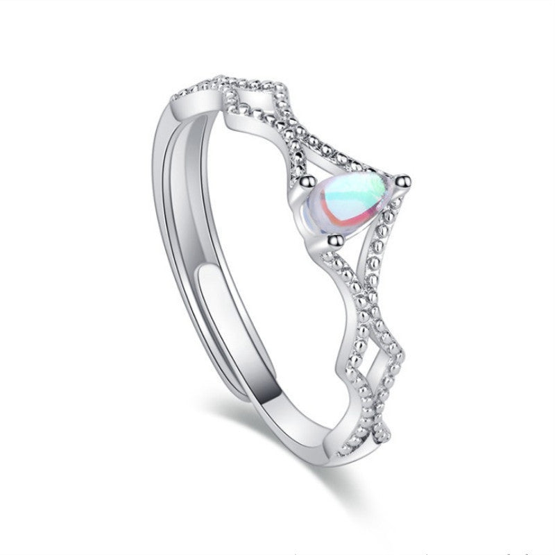 Dream Princess And Knight Couple Simple Opening Popular Ornament Rings