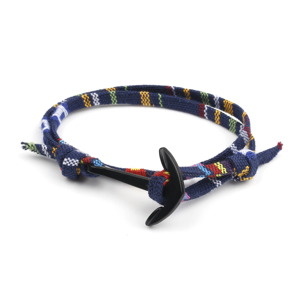 Damen & Herren & kreative Stoffseil-Ankerkettenarmbänder