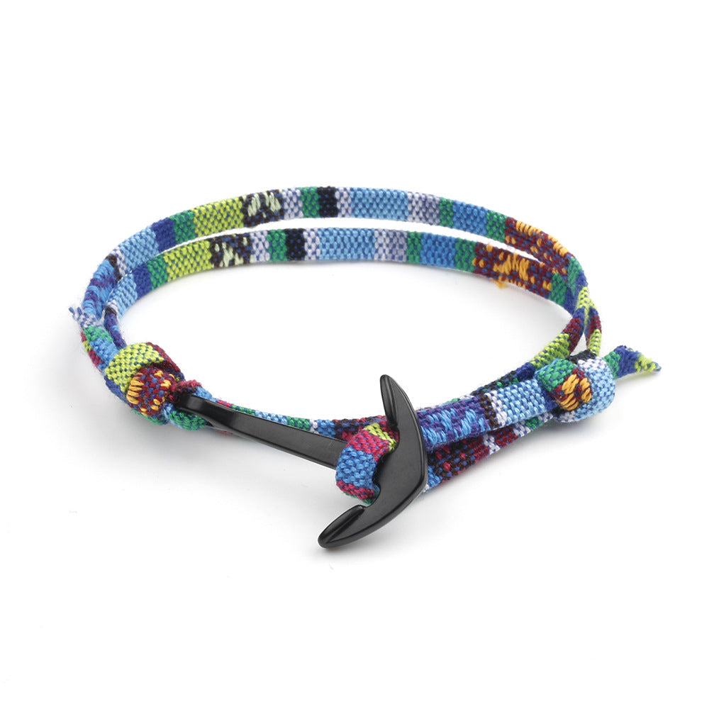 Damen & Herren & kreative Stoffseil-Ankerkettenarmbänder