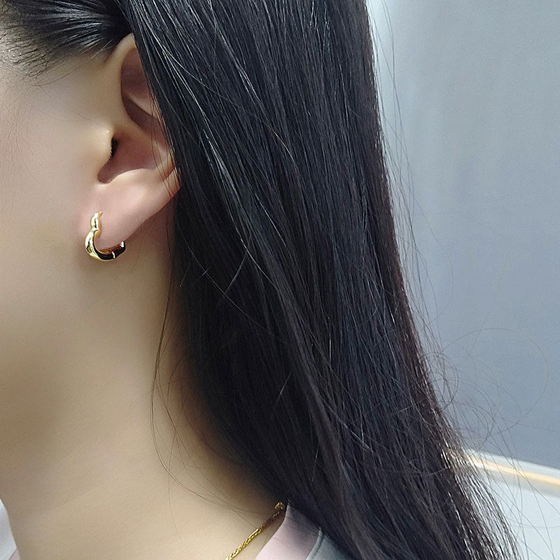 Schmuck weibliches Temperament Liebe Herzform Ohrringe