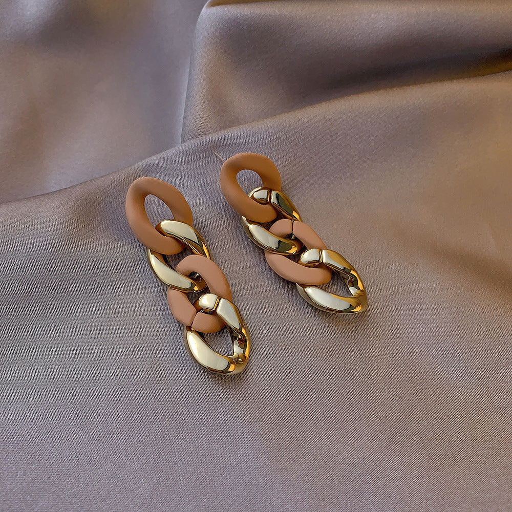 Persönlichkeit Kette Quaste weibliche lange hohe Ohrringe