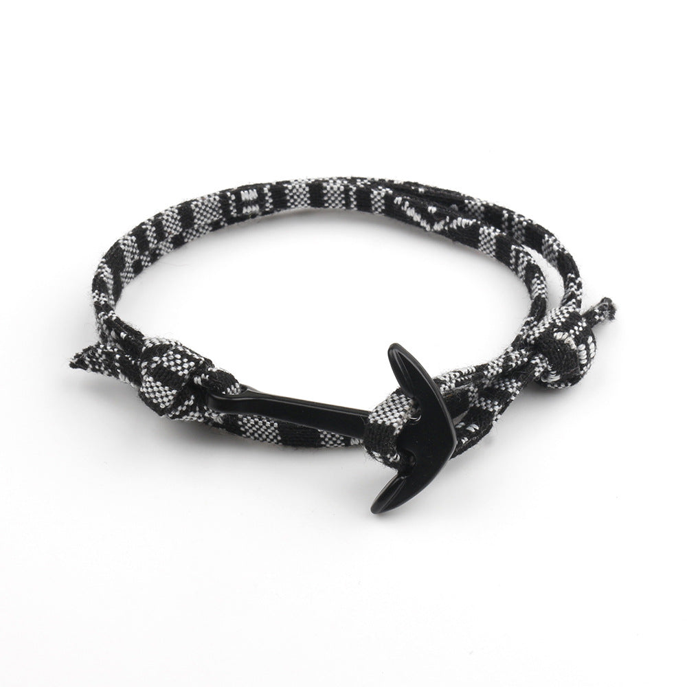 Damen & Herren & kreative Stoffseil-Ankerkettenarmbänder