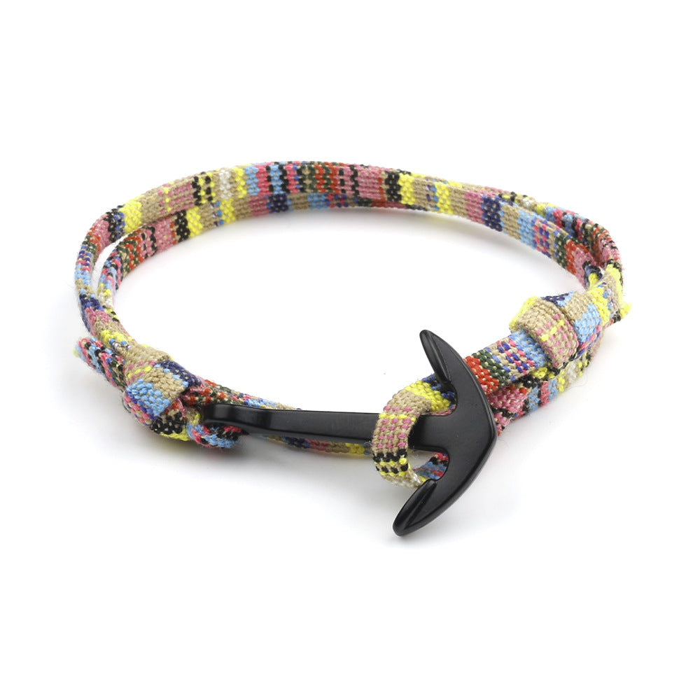 Damen & Herren & kreative Stoffseil-Ankerkettenarmbänder