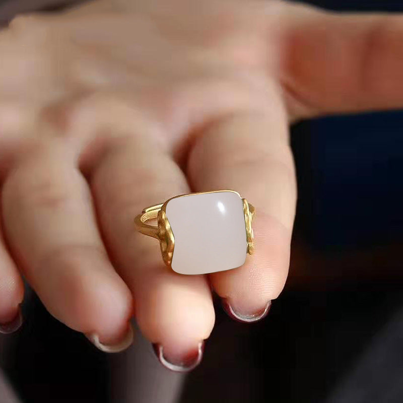 Women's Gold Plated Retro Chinese Royal Court Style Rings