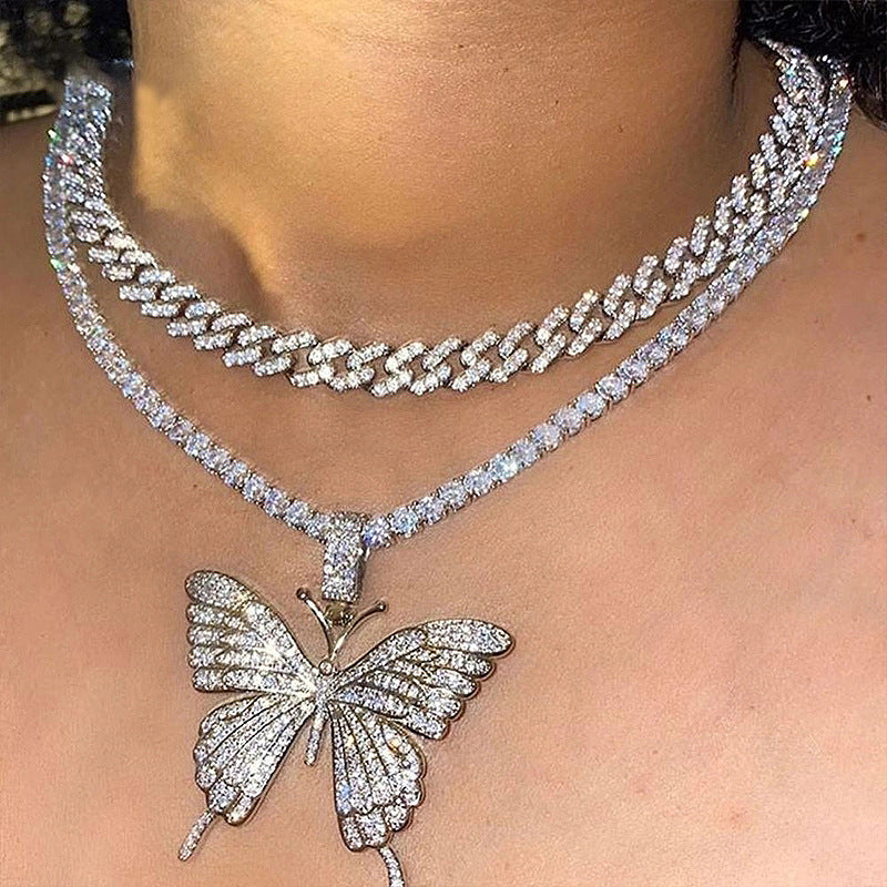 Layer Big Bowknot Exaggerated Personalized Full Necklaces