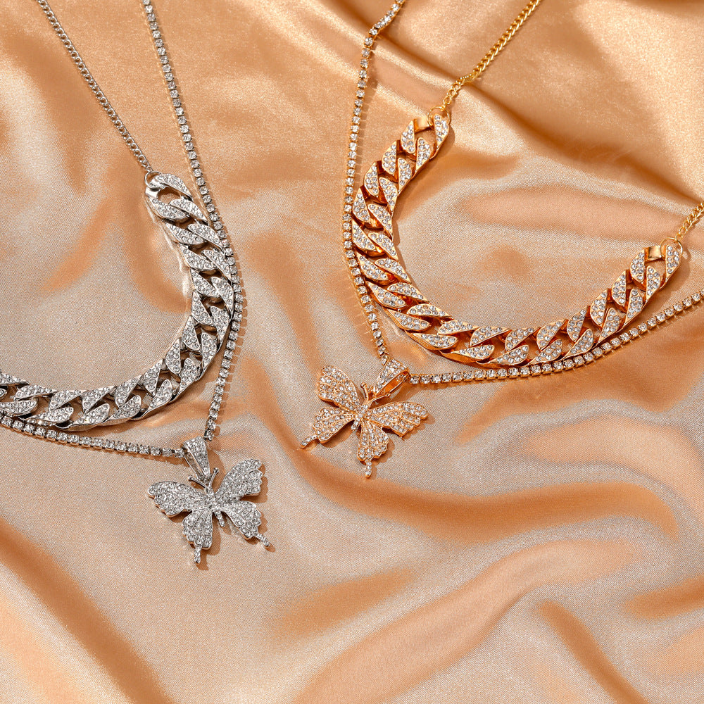 Layer Big Bowknot Exaggerated Personalized Full Necklaces