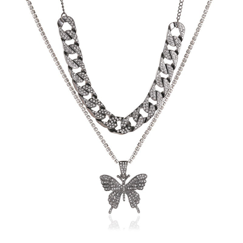 Layer Big Bowknot Exaggerated Personalized Full Necklaces