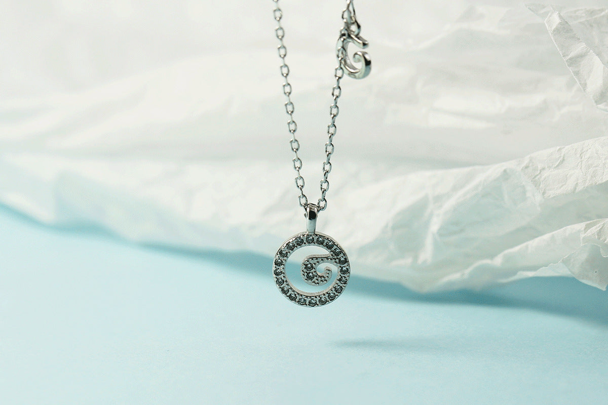 Lettre pour femme avec chaîne de clavicule incrustée de diamants, colliers tendance