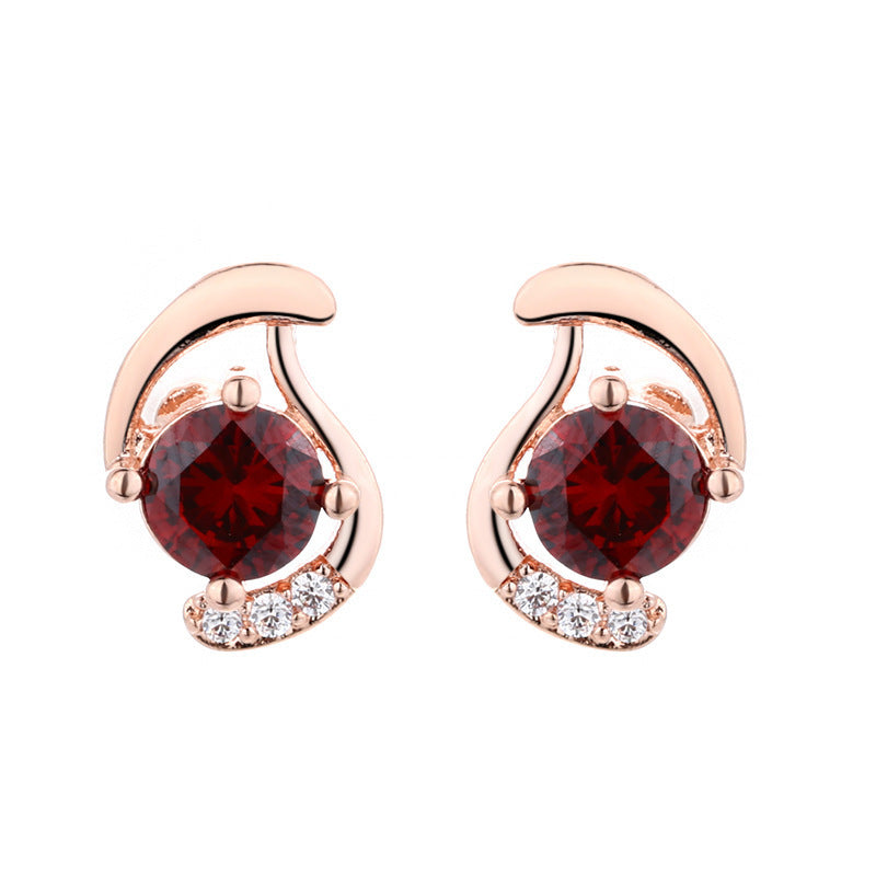 Gold Simple Retro Chinese Style Popular Ornament Female Earrings