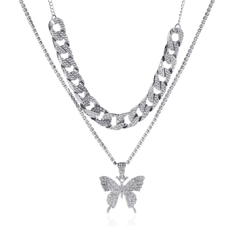 Layer Big Bowknot Exaggerated Personalized Full Necklaces