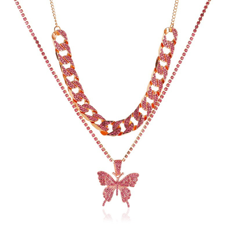 Layer Big Bowknot Exaggerated Personalized Full Necklaces