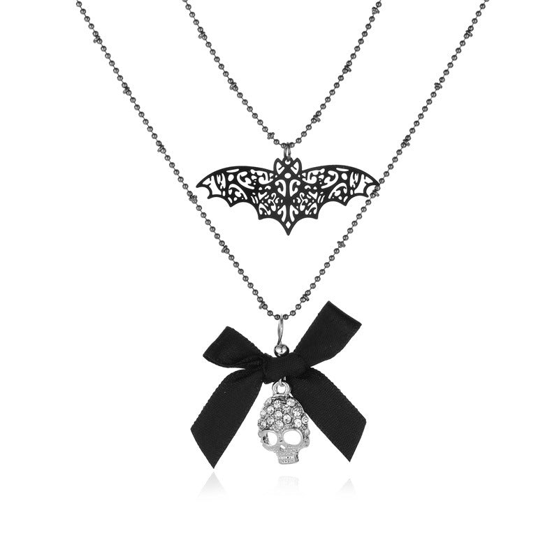 Halloween Brother Personality Bow Pendant Special Necklaces