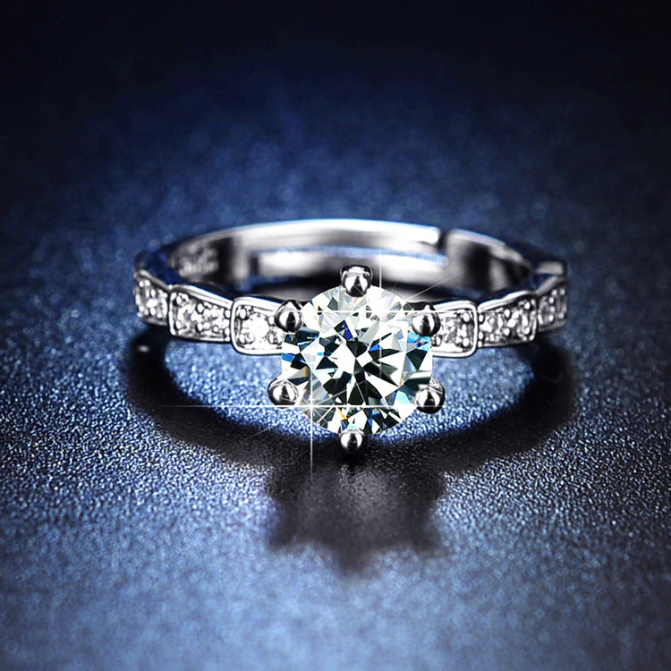 Snake Female Imitation Zircon Opening Snake-shaped Rings