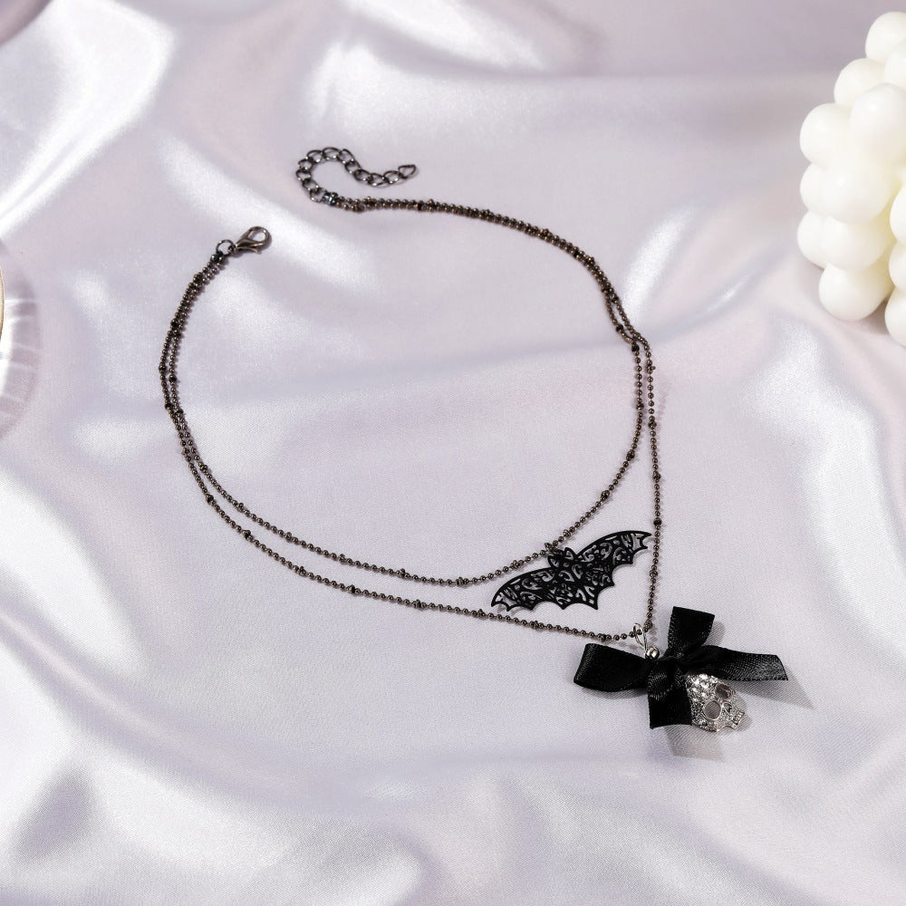 Halloween Brother Personality Bow Pendant Special Necklaces