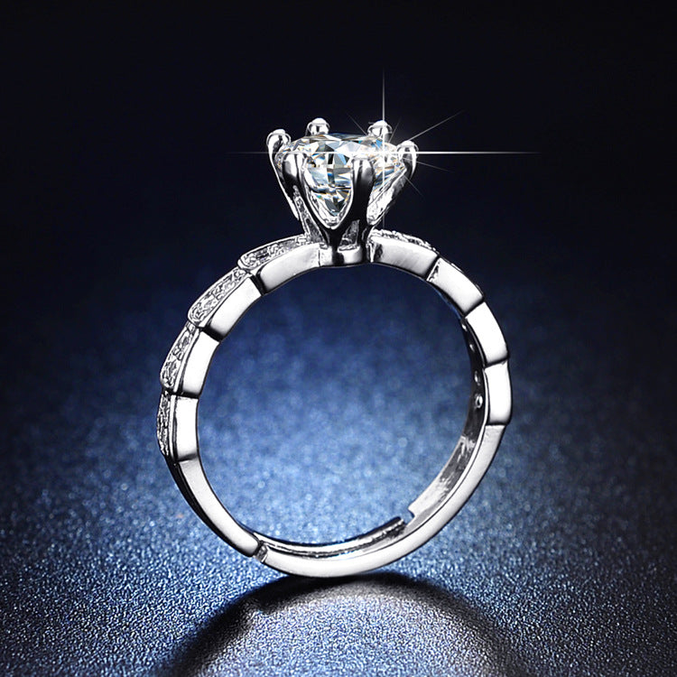 Snake Female Imitation Zircon Opening Snake-shaped Rings