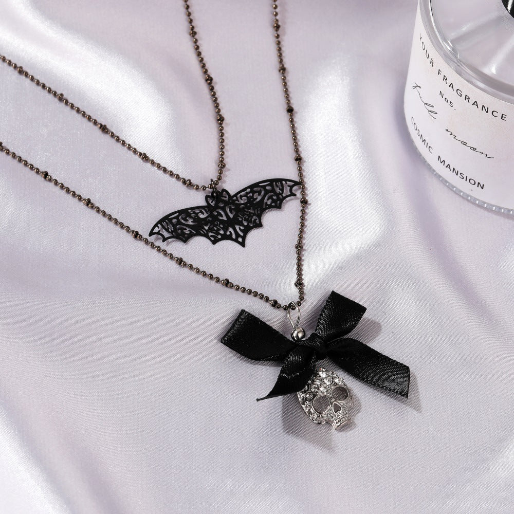 Halloween Brother Personality Bow Pendant Special Necklaces