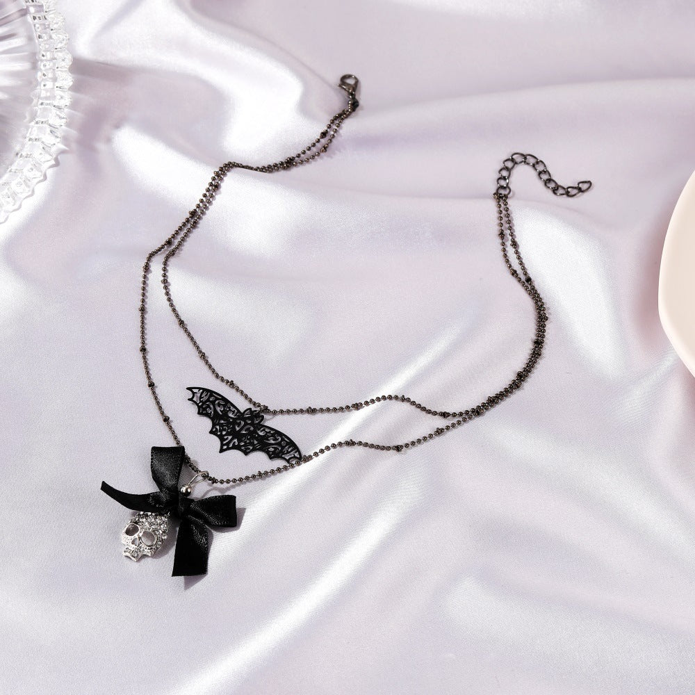 Halloween Brother Personality Bow Pendant Special Necklaces