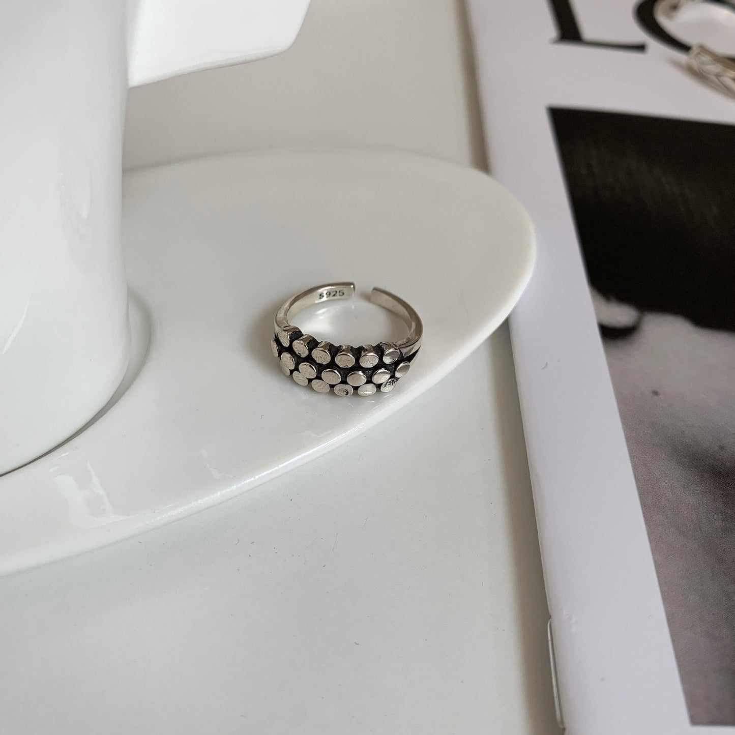 Women's Sterling Sier Open Index Finger Fashion Rings