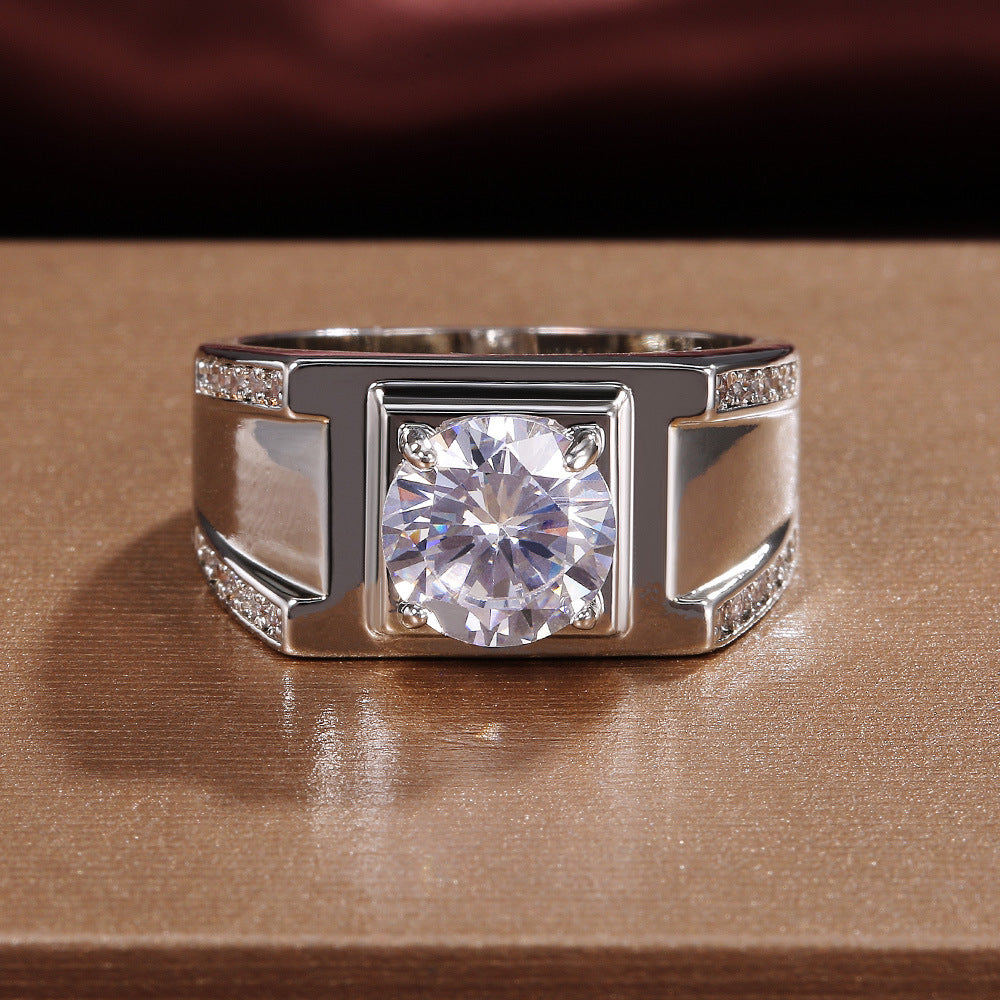 Men's Shi Classic Luxury Zircon Fashion Ornament Rings