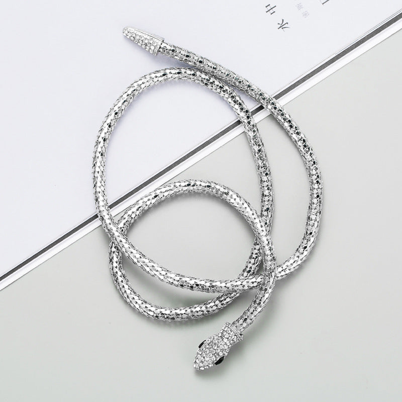 Creative Alternative Snake-shaped Hollow Chain Female Necklaces