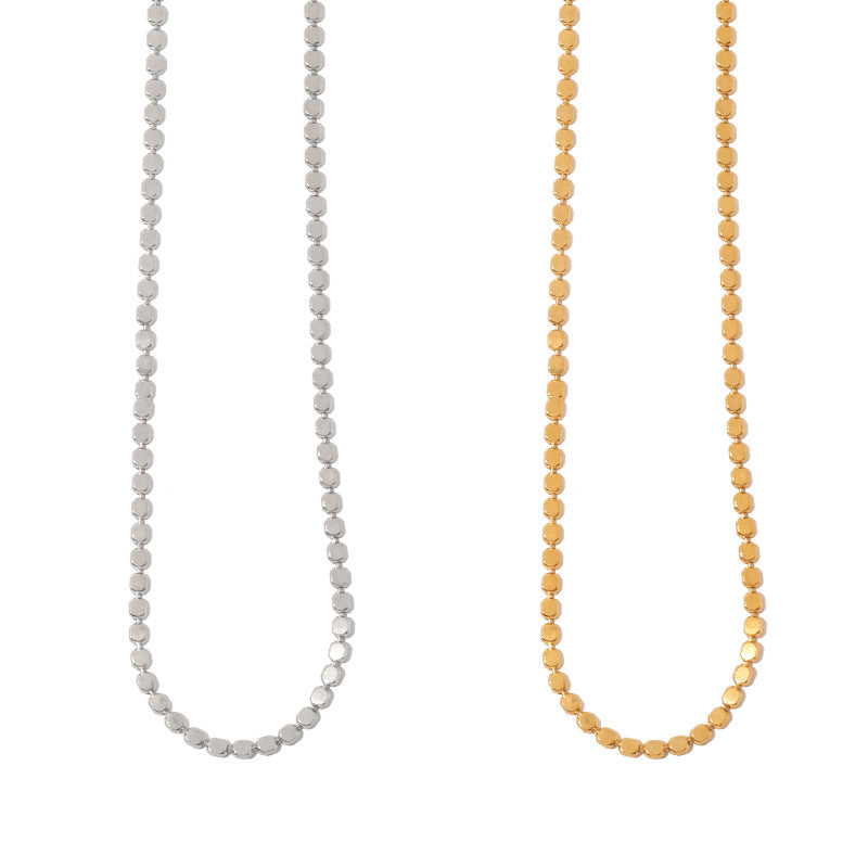 Women's Color Retention Brass Electroplated Real Simple Necklaces