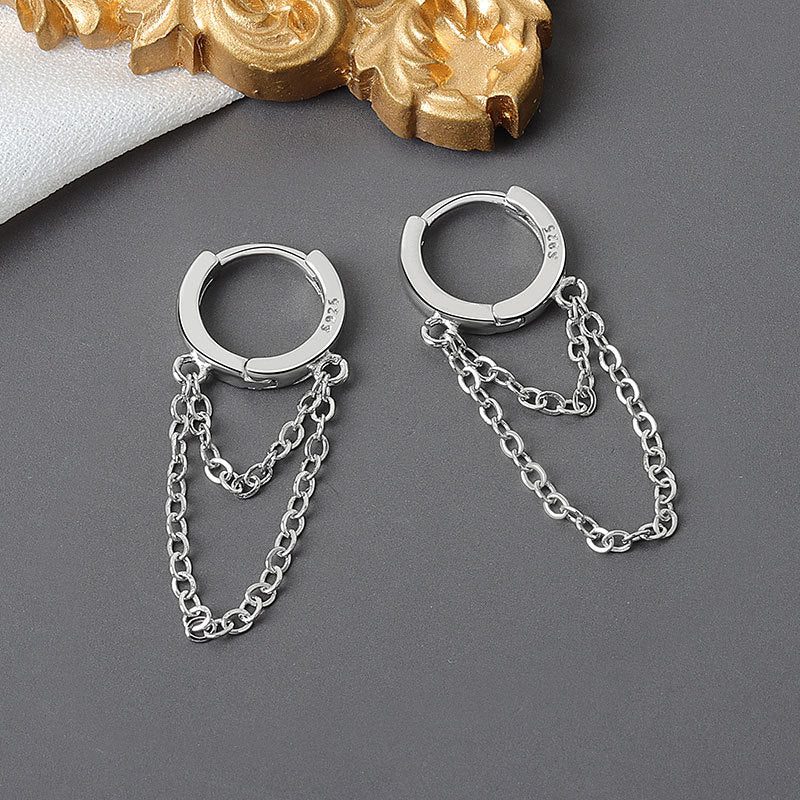 Circle Geometry Hipster Tassel Special Ear Rings