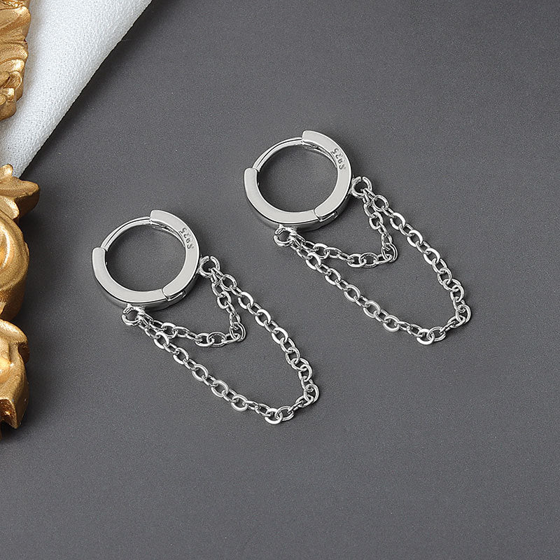 Circle Geometry Hipster Tassel Special Ear Rings