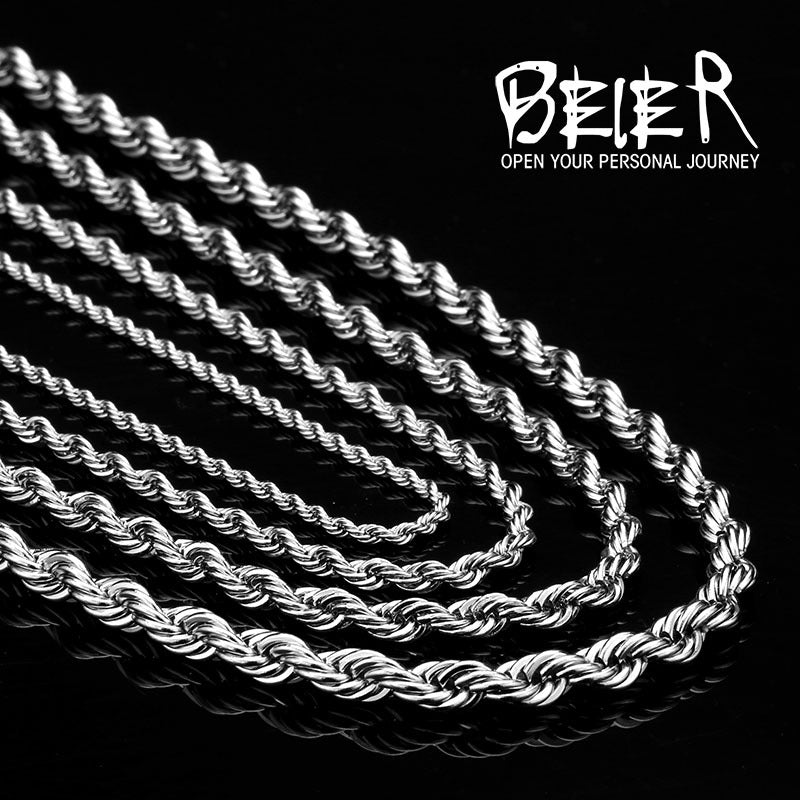 Colliers coréens en acier et titane, bijoux à la mode, en acier inoxydable