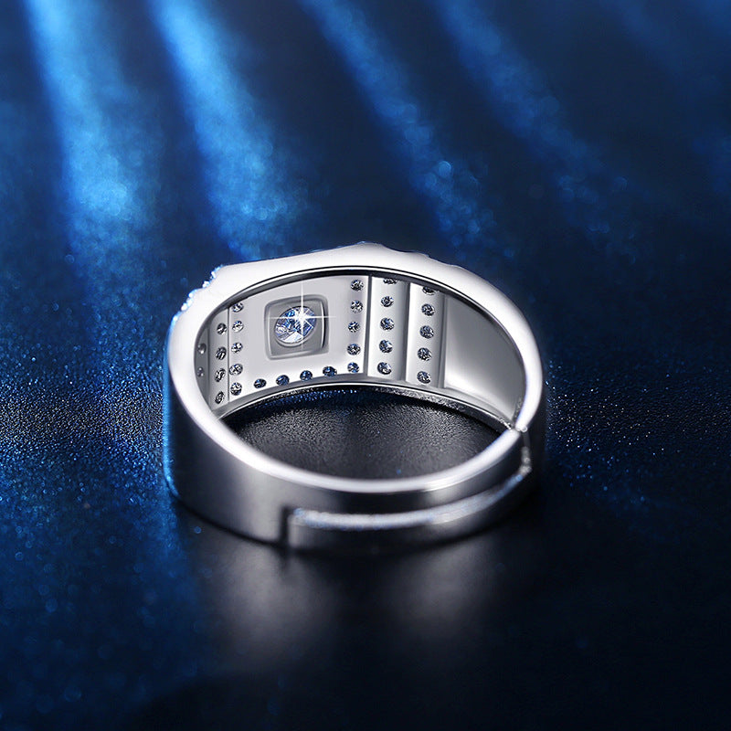 Men's Micro Inlay Full Diamond Trendy Man's Rings