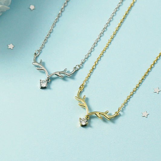 Cerfs Style coréen tendance un avec vous colliers plaqués or